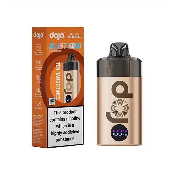 Vaporesso-Dojo-Blast-6000-Vape-Kit-Ten-Tangerineswebp - Element Vapor Australia