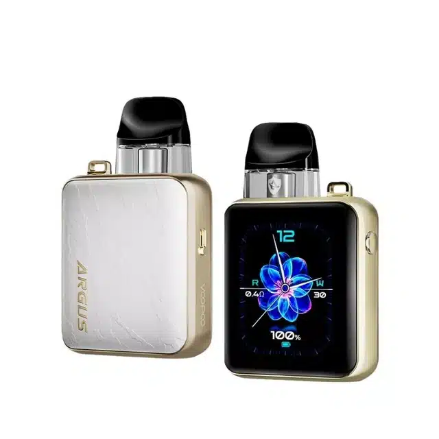 Voopoo-Argus-P3-Pod-Vape-Kit-Silver-Leatherwebp - Element Vapor Australia