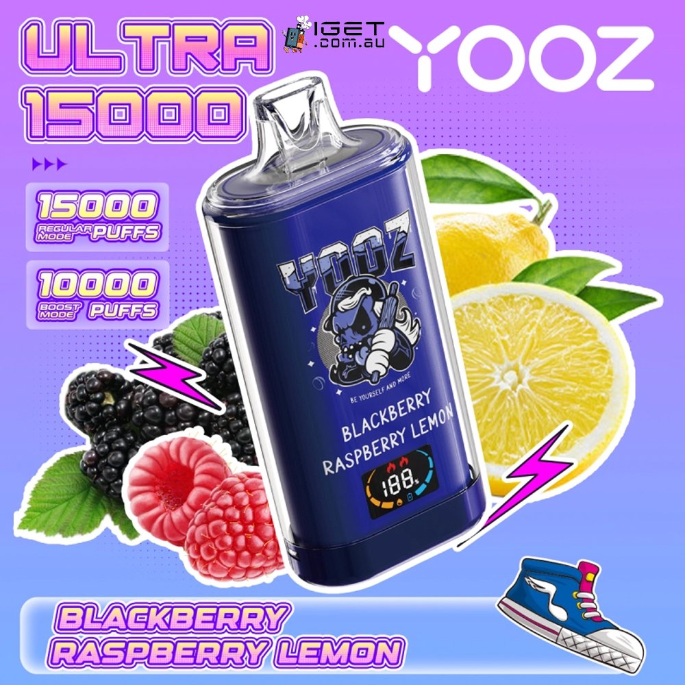 YOOZ-ULTRA-BLACKBERRY-RASPBERRY-LEMON-15000-PUFFSjpg - Element Vapor Australia